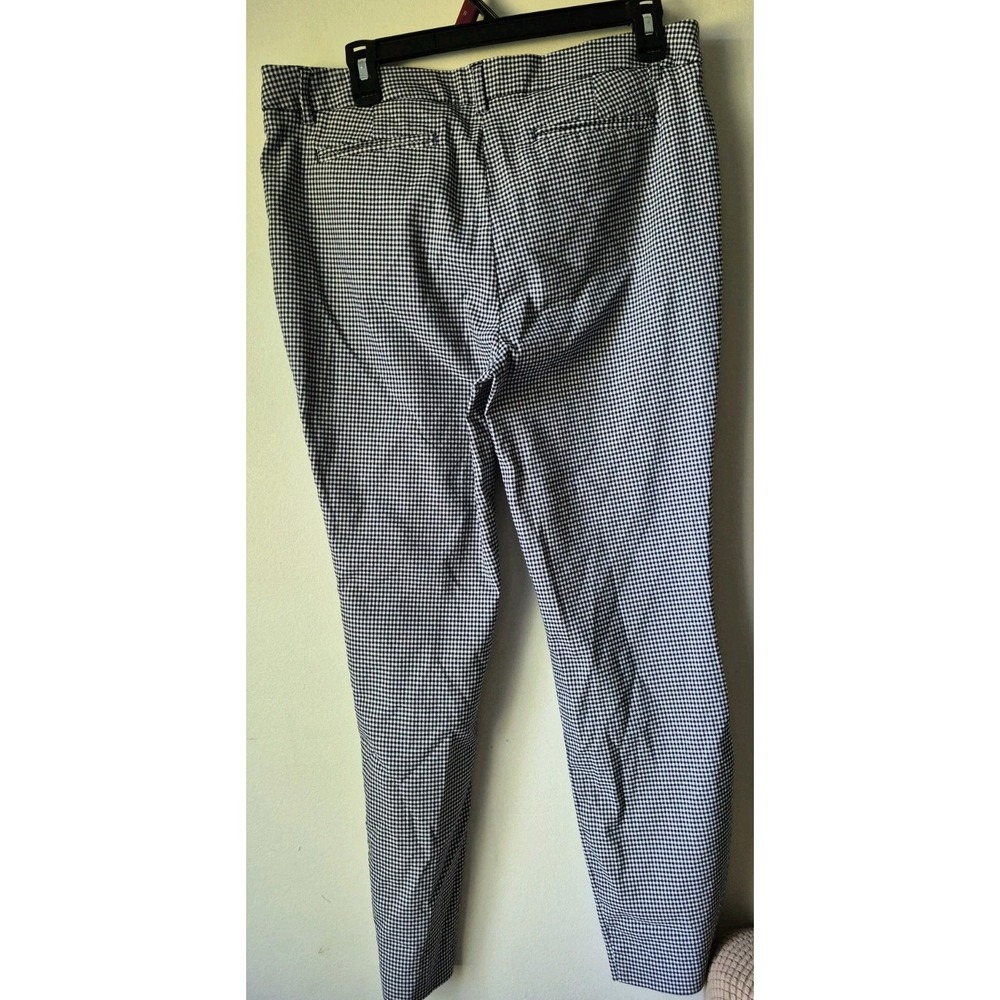 Adrienne Vittadini Black/White Gingham Check Dress Pants Size 12 Business - Picture 2 of 4
